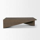 Mercana West Mid-Brown Oak Wood Rectangular Coffee Table