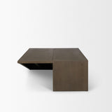 Mercana West Mid-Brown Oak Wood Rectangular Coffee Table