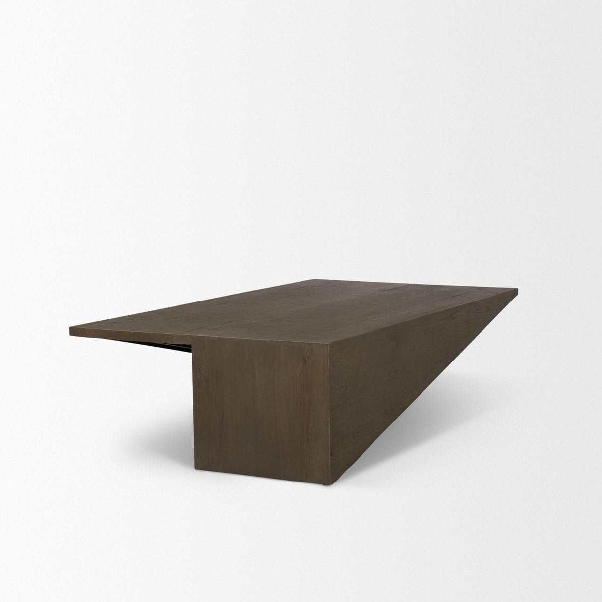 Mercana West Mid-Brown Oak Wood Rectangular Coffee Table