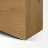 Mercana West Light Brown Oak Wood Rectangular Coffee Table
