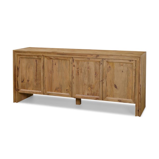 Mercana Notts Brown Wood 4-Door Closed Sideboard
