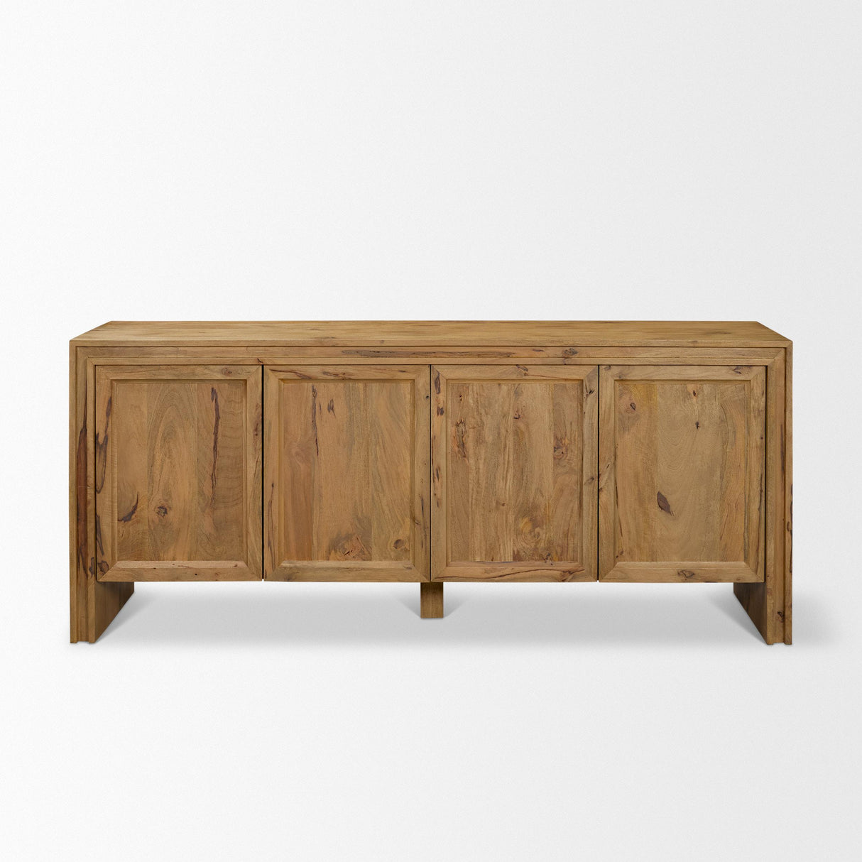 Mercana Notts Brown Wood 4-Door Closed Sideboard