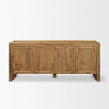 Mercana Notts Brown Wood 4-Door Closed Sideboard