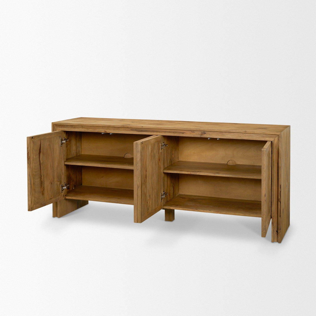 Mercana Notts Brown Wood 4-Door Closed Sideboard