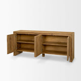 Mercana Notts Brown Wood 4-Door Closed Sideboard