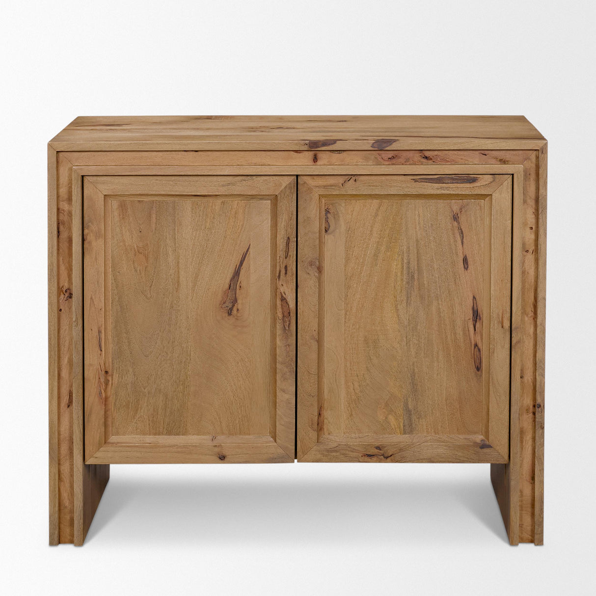 Mercana Notts Brown Wood 2-Door Accent Cabinet