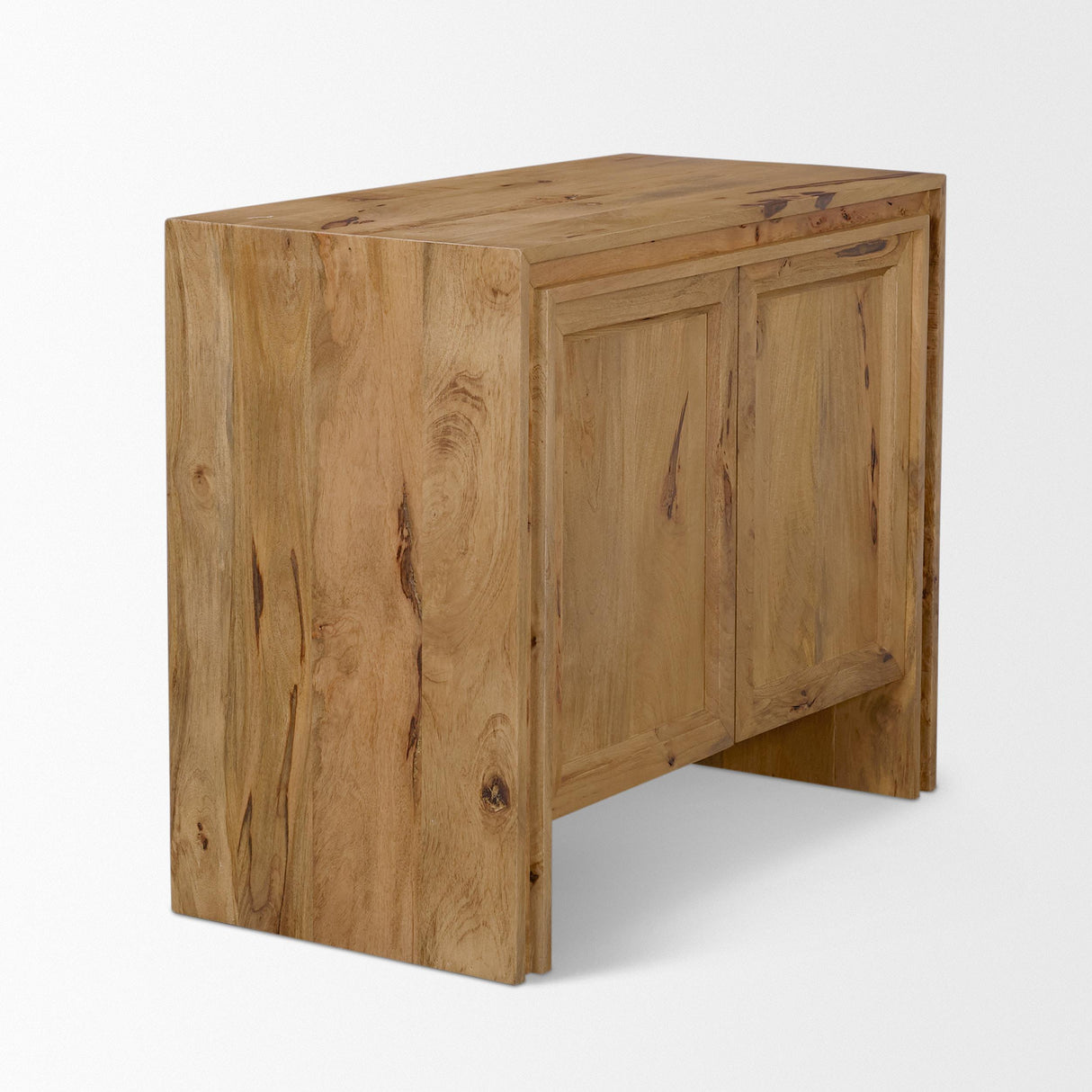 Mercana Notts Brown Wood 2-Door Accent Cabinet
