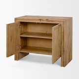 Mercana Notts Brown Wood 2-Door Accent Cabinet