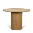 Mercana Siena 42" Round Travertine Pedestal Dining Table