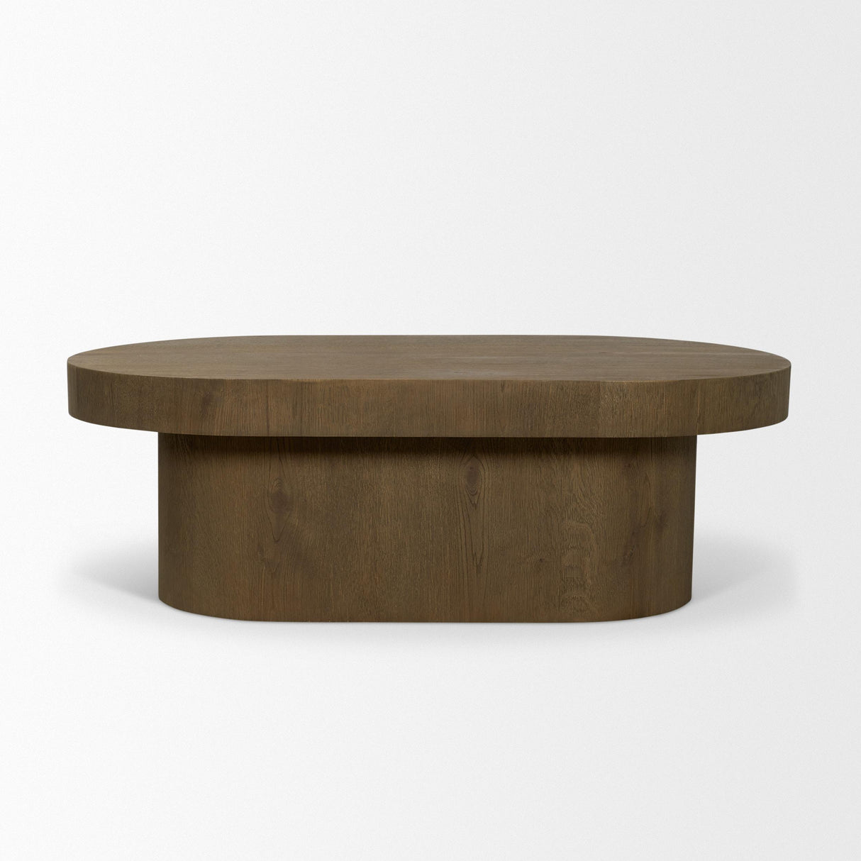 Mercana Lyonne Oblong Medium Brown Oak Wood Coffee Table