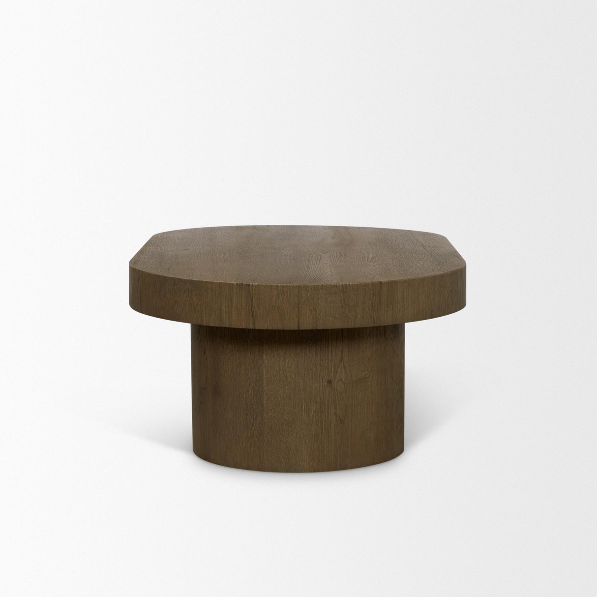 Mercana Lyonne Oblong Medium Brown Oak Wood Coffee Table