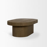 Mercana Lyonne Oblong Medium Brown Oak Wood Coffee Table