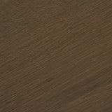 Mercana Lyonne Round Medium Brown Oak Wood Pedestal Side Tables