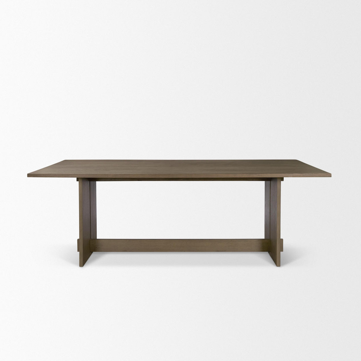 Mercana Aida 84" Rectangular Medium Brown Oak Wood Dining Table