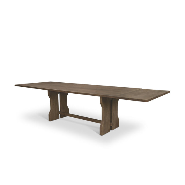 Mercana Rooke 84" Solid Wood Extendable Rectangular Dining Table