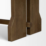Mercana Rooke 84" Solid Wood Extendable Rectangular Dining Table