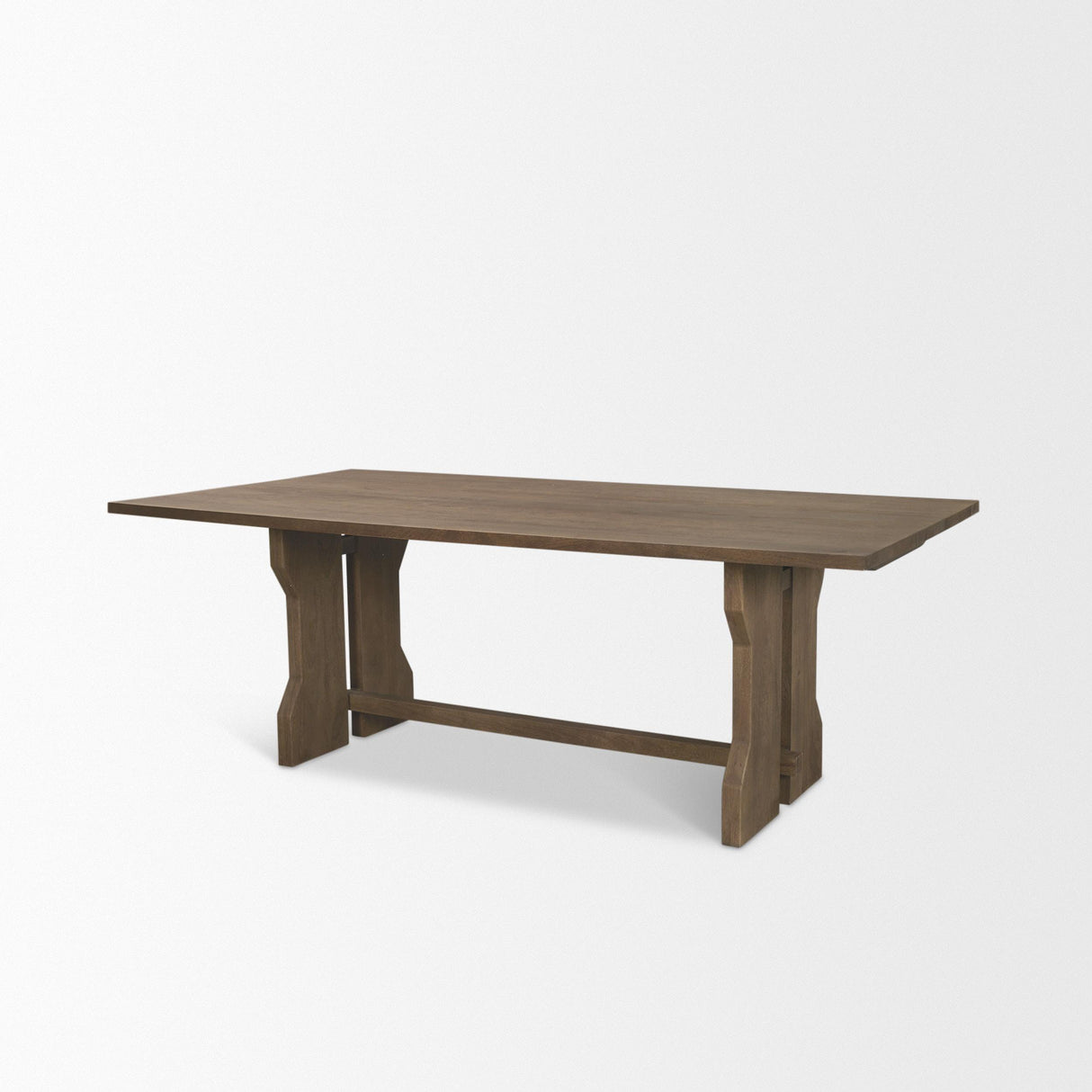Mercana Rooke 84" Solid Wood Extendable Rectangular Dining Table