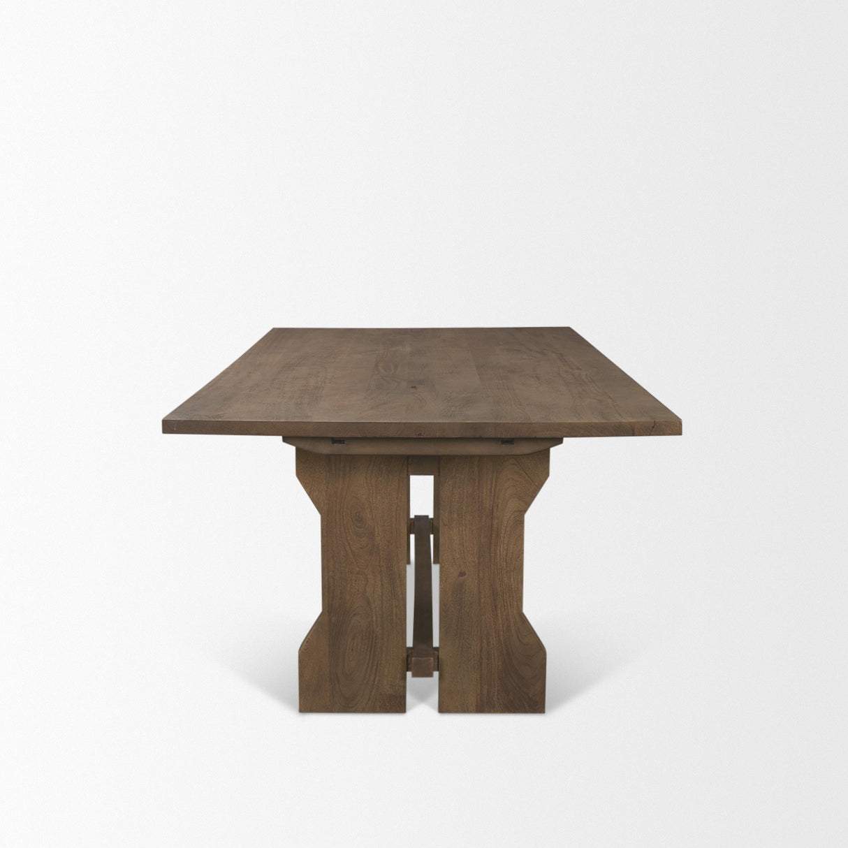 Mercana Rooke 84" Solid Wood Extendable Rectangular Dining Table