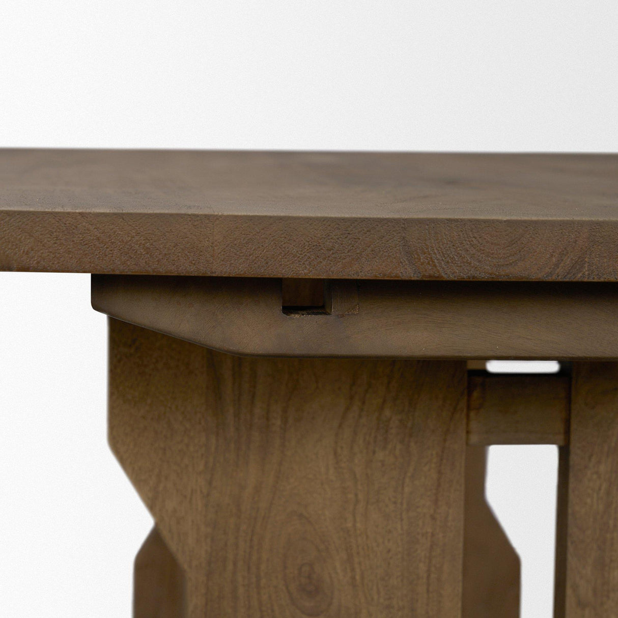 Mercana Rooke 84" Solid Wood Extendable Rectangular Dining Table