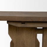 Mercana Rooke 84" Solid Wood Extendable Rectangular Dining Table