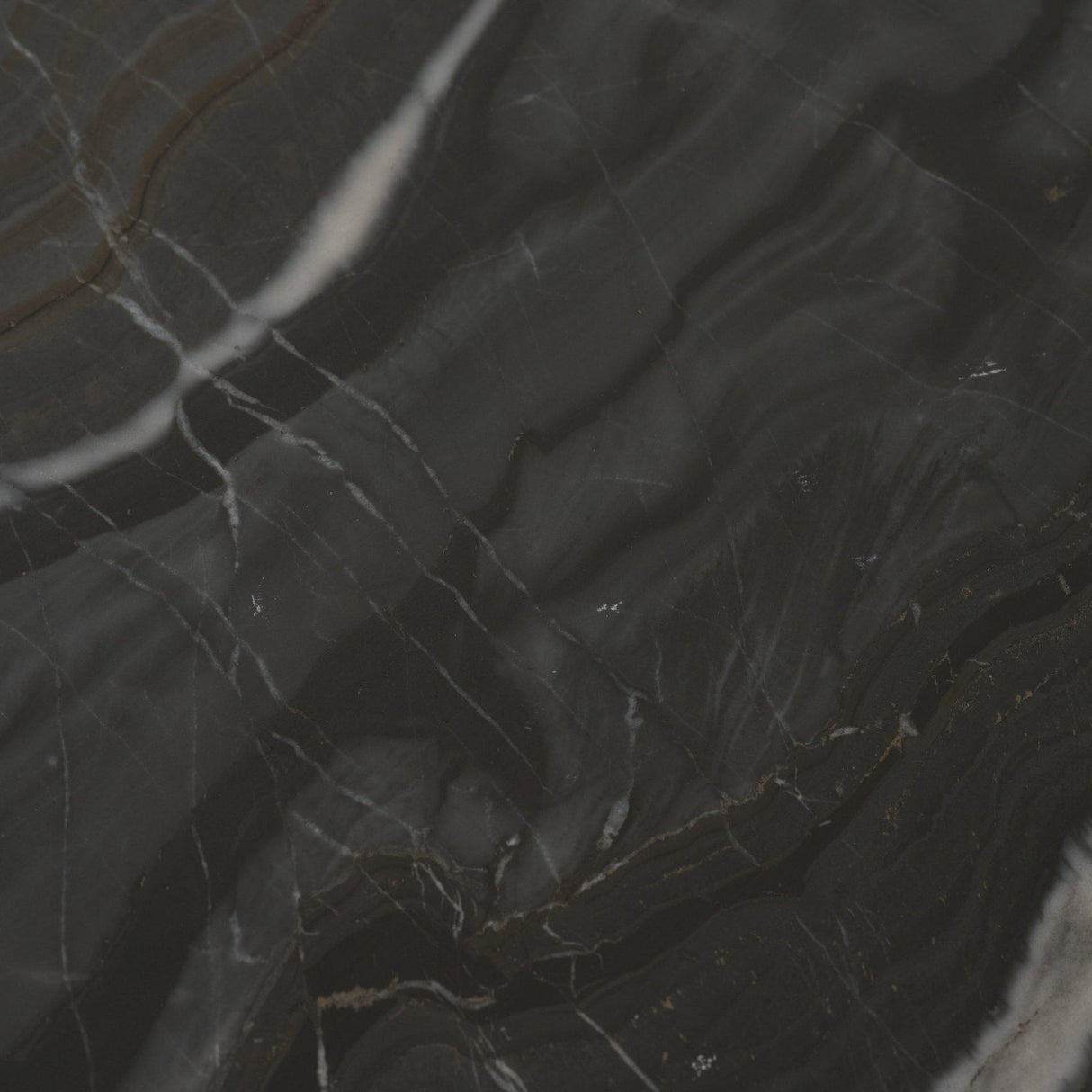 Mercana Rumer Black Wood w/ Black Marble Coffee Table