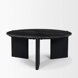 Mercana Rumer Black Wood w/ Black Marble Coffee Table