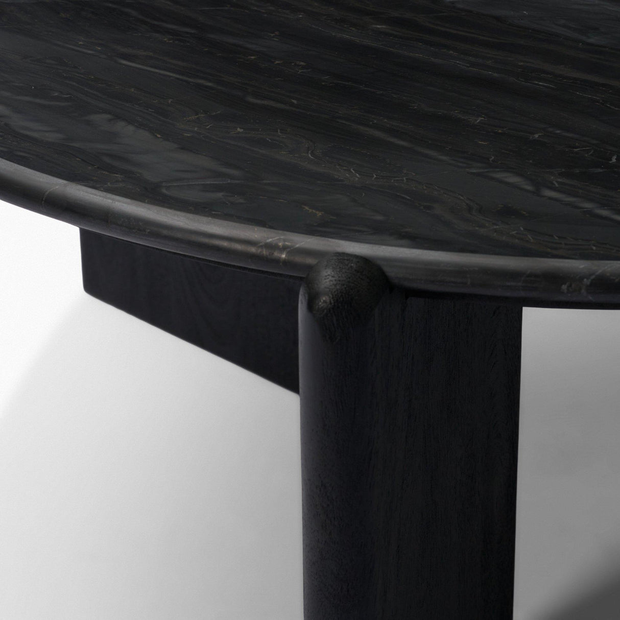 Mercana Rumer Black Wood w/ Black Marble Coffee Table