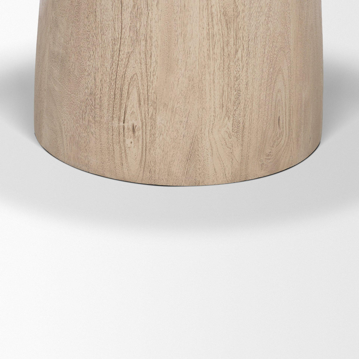 Mercana Allyson 42" Light Wood Base w/ Travertine Top Dining Table