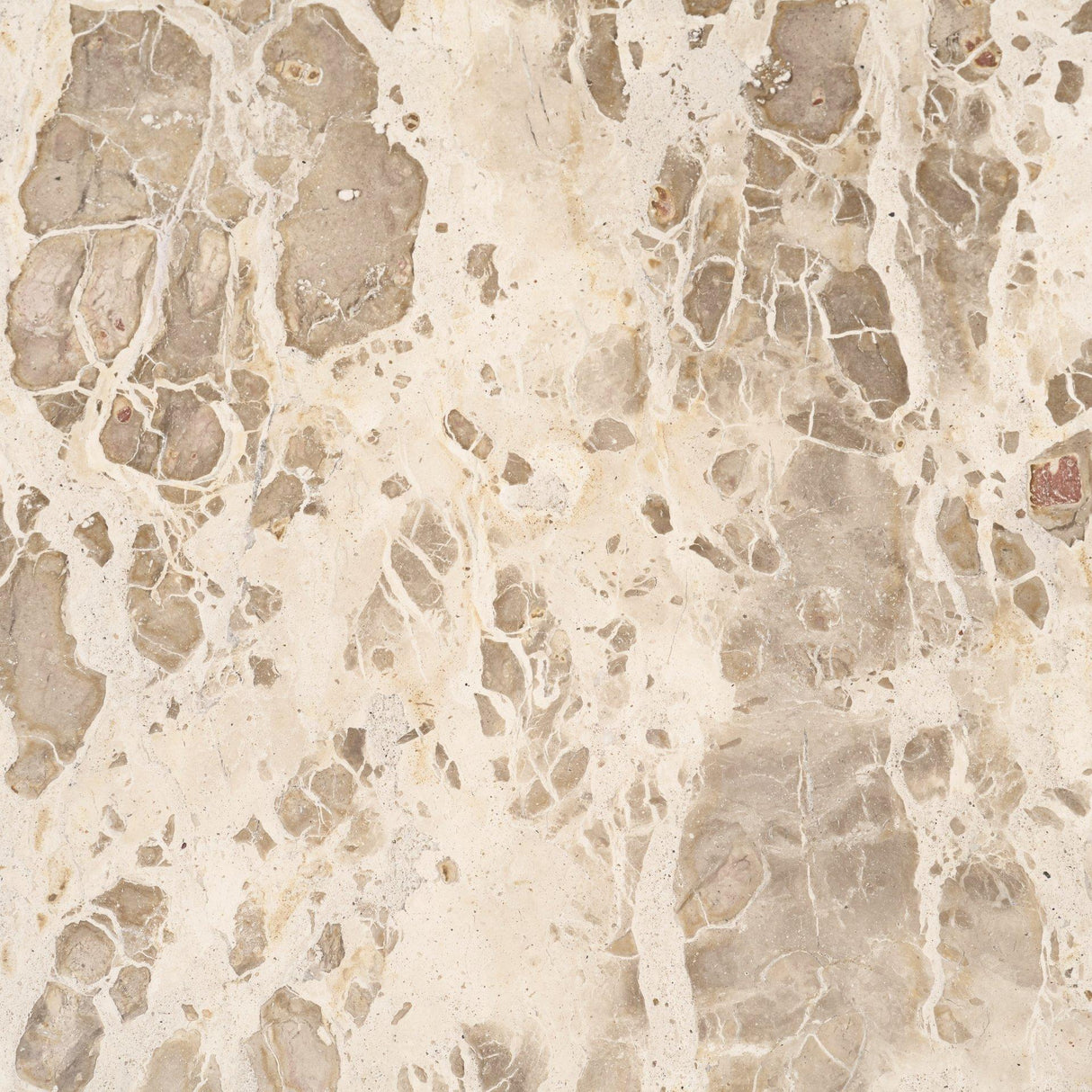 Mercana Rivaro Solid Beige Marble Round Dining Table