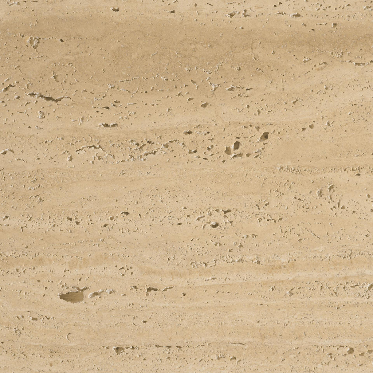 Mercana Tavora Ribbed Square Travertine Coffee Table