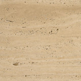 Mercana Tavora Ribbed Square Travertine Coffee Table