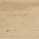Mercana Elara Ribbed Oblong Travertine Coffee Table