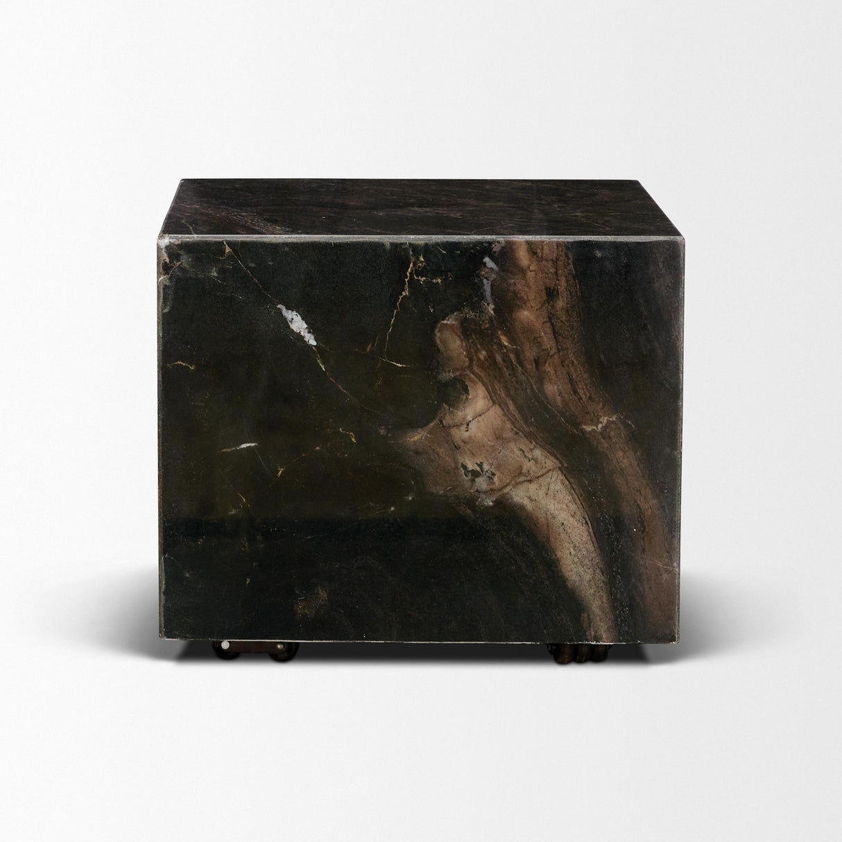 Mercana Quadra 20" Solid Cappuccino Marble Square Coffee Table