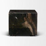Mercana Quadra 20" Solid Cappuccino Marble Square Coffee Table