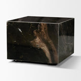 Mercana Quadra 20" Solid Cappuccino Marble Square Coffee Table