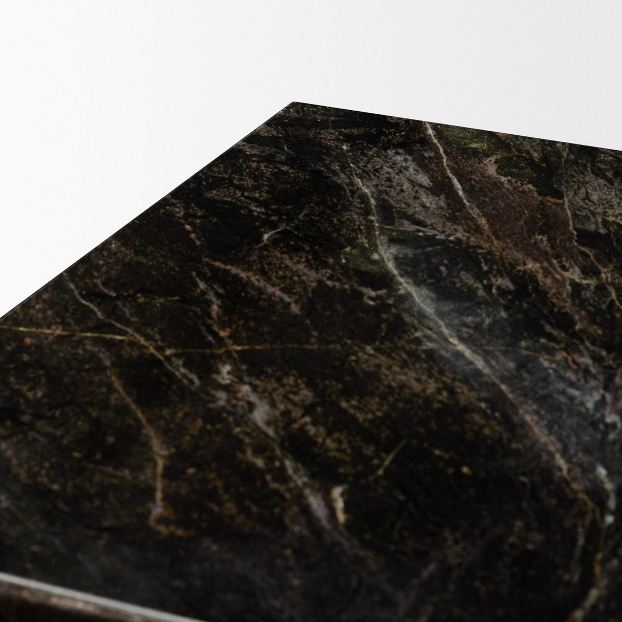 Mercana Quadra 20" Solid Cappuccino Marble Square Coffee Table