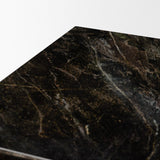 Mercana Quadra 20" Solid Cappuccino Marble Square Coffee Table