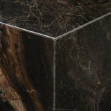 Mercana Quadra 20" Solid Cappuccino Marble Square Coffee Table