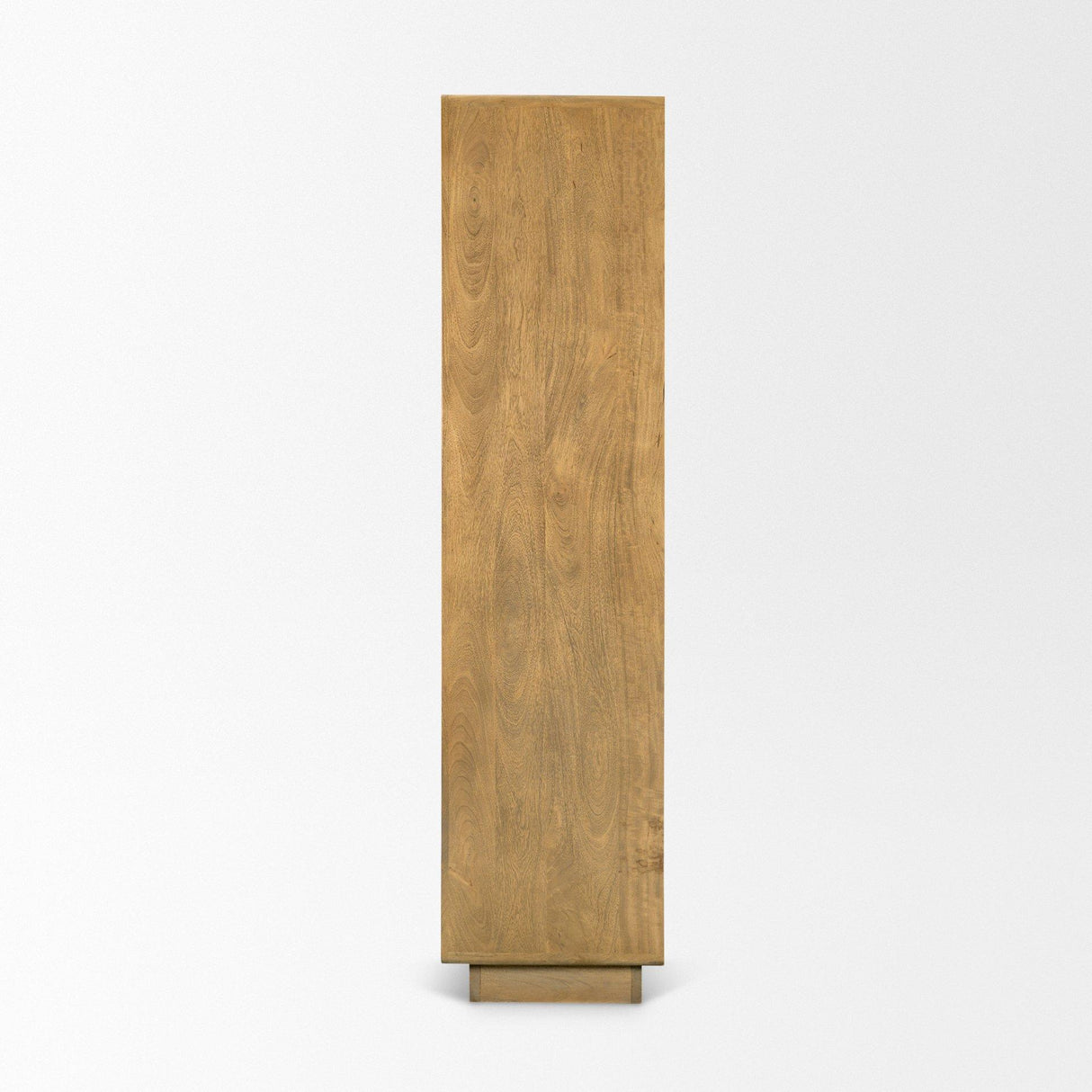 Mercana Valterra Light Brown Wood w/ Travertine 4 Door Tall Cabinet