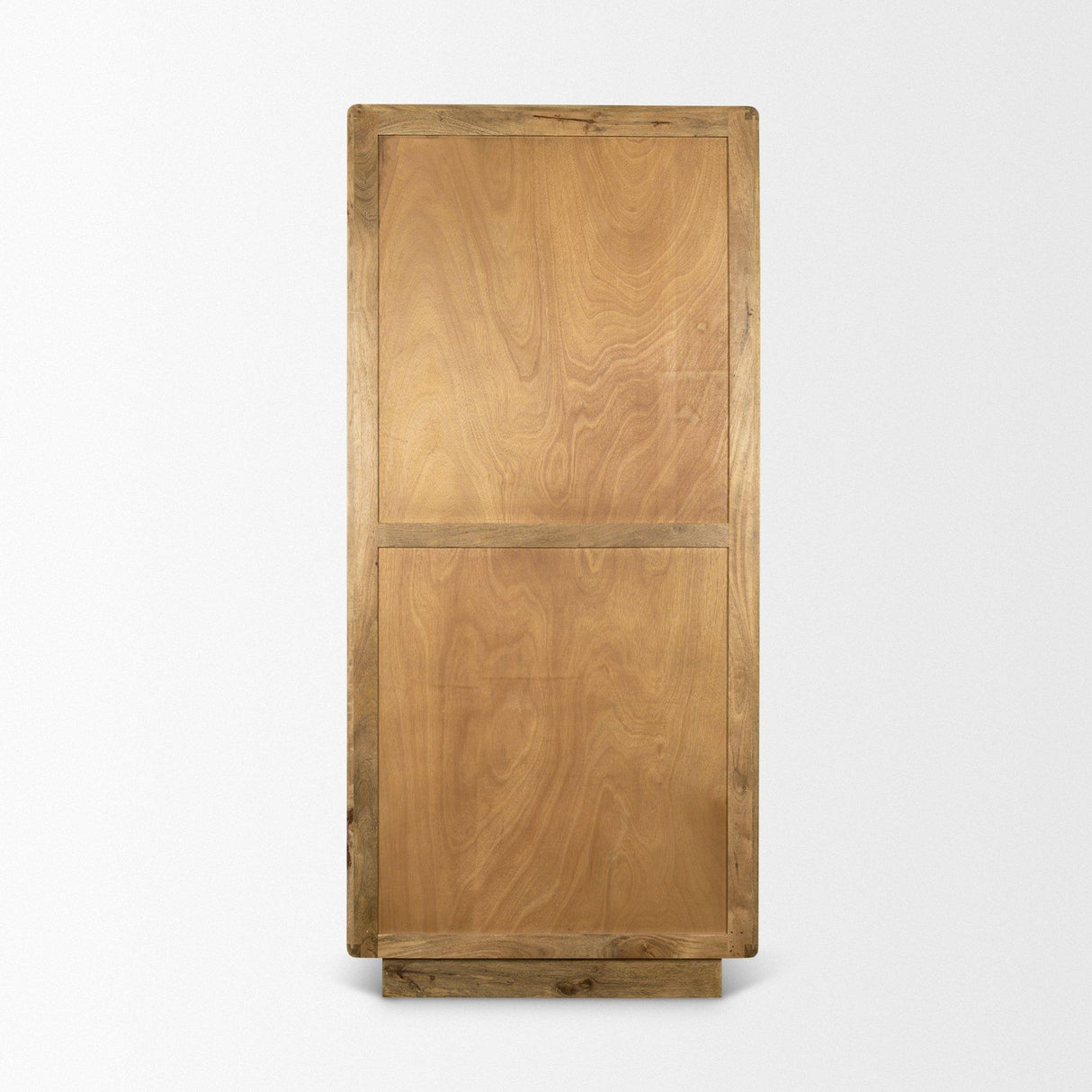 Mercana Valterra Light Brown Wood w/ Travertine 4 Door Tall Cabinet