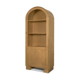 Mercana Hawthorne Solid Oak Wood w/ Glass Curio Cabinet