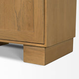 Mercana Hawthorne Solid Oak Wood w/ Glass Curio Cabinet