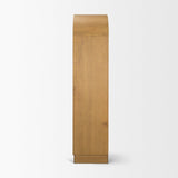 Mercana Hawthorne Solid Oak Wood w/ Glass Curio Cabinet