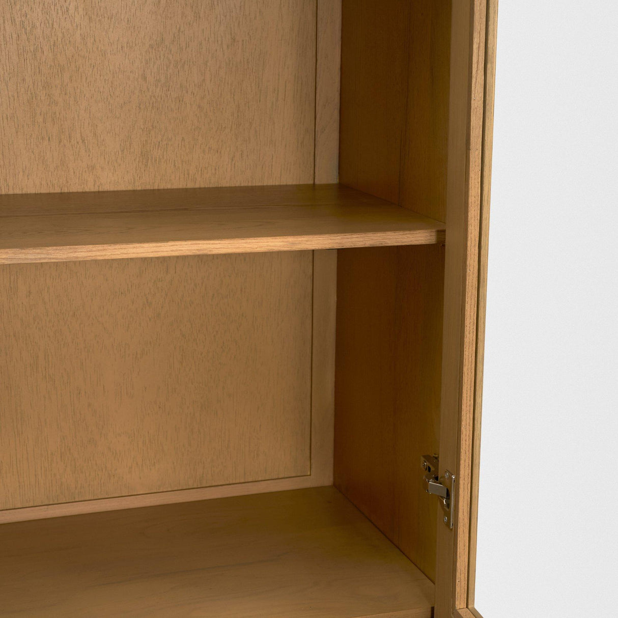 Mercana Hawthorne Solid Oak Wood w/ Glass Curio Cabinet