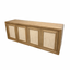 Mercana Valterra Light Brown Wood w/ Travertine 4 Door Sideboard