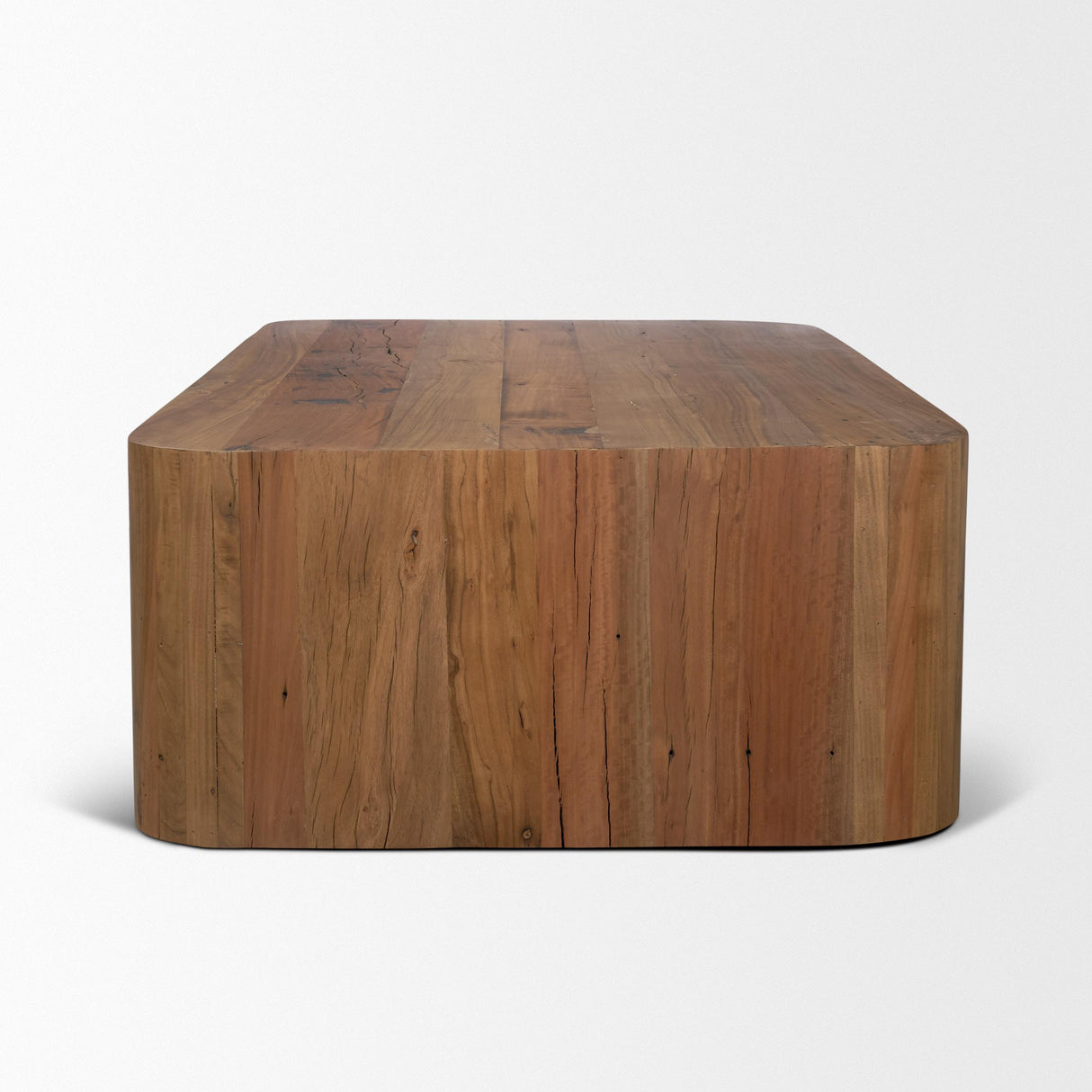 Mercana Dunmore Solid Wood Rectangular Open Shelf Coffee Table