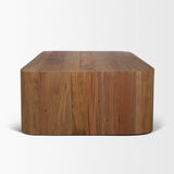 Mercana Dunmore Solid Wood Rectangular Open Shelf Coffee Table