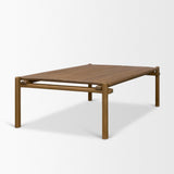 Mercana Riven Oak Wood Rectangular Coffee Table