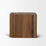 Mercana Dunmore Solid Wood Rectangular Open Shelf Side Table