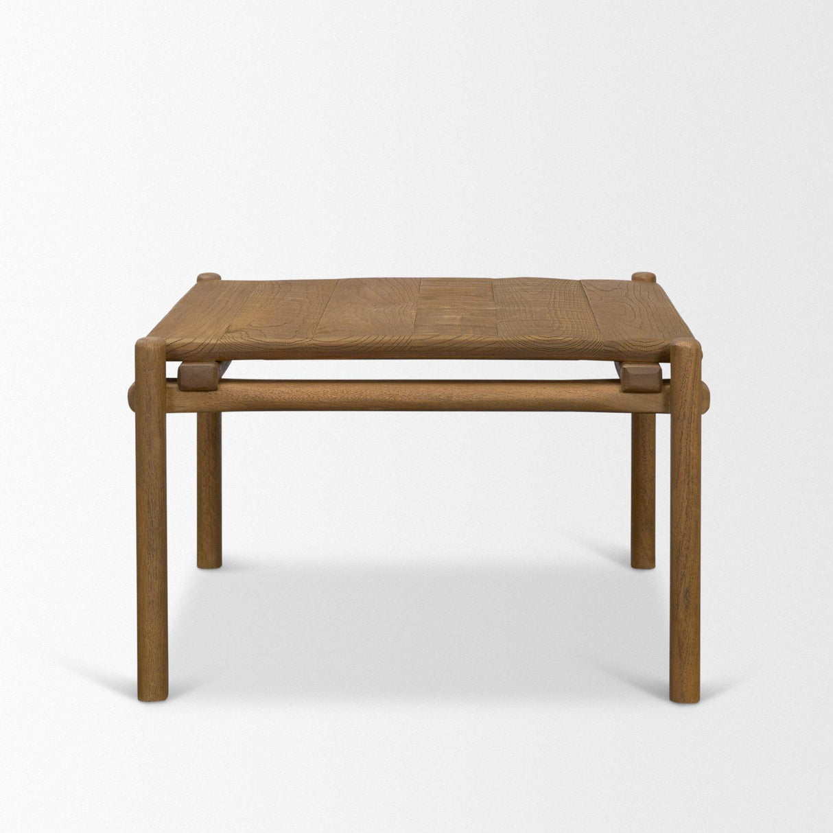 Mercana Riven Oak Wood Square Side Table